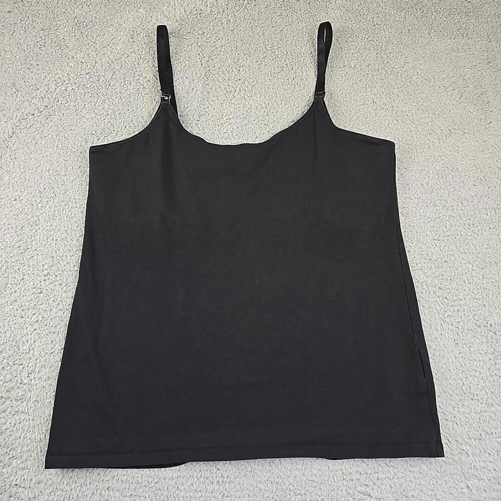 H&M Womens Mama/Maternity Black Nursing Maternity Top for Breastfeeding Size L